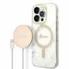 Korpuse ja laadija komplekt Guess GUBPP14LHMEACSH, Apple iPhone 14 Pro, valge
