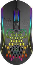 Mängurihiir Proove Buzz Wireless + juhtmega, must