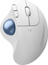 Juhtmevaba hiir Logitech ERGO M575S, Off White + sinine kuul