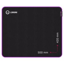 Lorgar Main 315 hiirematt, 500mm x 420mm x 3mm, must