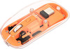 Juhtmevaba hiir Manhattan Funkmaus 190282, USB-A, 4 nuppu, RGB LED, oranž läbipaistev