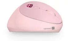 Juhtmevaba ergonoomiline hiir Connect IT CMO-2600-PK, roosa