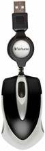 Hiir Verbatim Go Mini, USB, optiline, hõbe/must