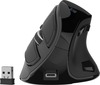 Juhtmevaba vertikaalne hiir Natec Euphonie Pro, Bluetooth, 2.4GHz, 4000 DPI, must, NMY-2291