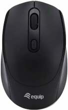 Hiir Equip Kompaktmaus Wireless Dual Mode 4Btn L+R, must