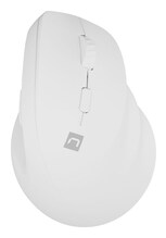 Juhtmevaba vertikaalne hiir Natec Crake 2 Bluetooth 5.2 + 2.4GHz, valge