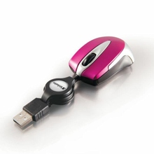 Hiir Verbatim Go Mini, USB A, optiline, 1000 DPI, roosa