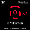Hiirejalad X-Raypad Obsidian Skates Logitech G Pro 1, punased, 2 tk