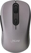 Hiir InLine 3-in-1 Mouse 55363, Bluetooth + 2.4GHz, hall/must