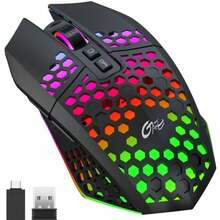 Juhtmevaba mängurihiir GameBox GMB-RGB-M, must, 2.4GHz, 1600 DPI
