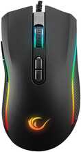 Rampage SMX-R44V2, mängurihiir, 12800 DPI, RGB LED, must
