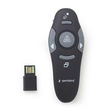 Gembird WP-L-11, juhtmevaba esitlusklõpsija laseriga, USB-A, RF 2.4 GHz