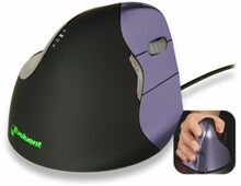 Evoluent VerticalMouse 4, Small Right, USB, must/violetne