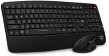 Klaviatuuri ja hiire komplekt Connect IT CKM-6010-CS, juhtmevaba, must