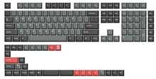 Keychron Double Shot Cherry PBT Full Keycap Set Dolch, punane