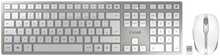 Klaviatuuri ja hiire komplekt Cherry DW 9100 Slim, juhtmevaba, valge/hõbe