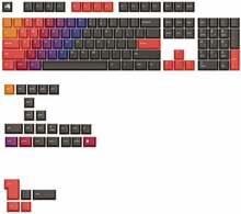 Glorious GPBT Gradient Keycaps, ANSI paigutus (US), PBT, Dye-Sub - Celestial Fire