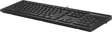 Klaviatuur HP 125, USB, must