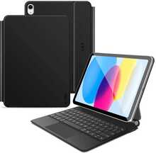 Tech Protect Smartcase Magnetic koos klaviatuuriga, iPad 10.9” 2022 / iPad 11” 2025, must