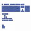Glorious GPBT Basics Keycaps, ANSI Layout (US), PBT, Dye-Sub, Mana Blue