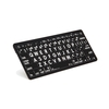 Klaviatuur LogicKeyboard XL-Print, DE, must/valge