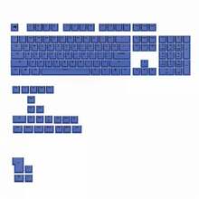 Glorious GPBT Basics Keycaps, ANSI Layout (US), PBT, Dye-Sub, Mana Blue
