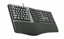 Klaviatuur C TECH KB-113E, USB, Ergo, must