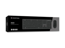 Juhtmevaba klaviatuuri ja hiire komplekt Conceptronic Orazio 01es, hispaania, must