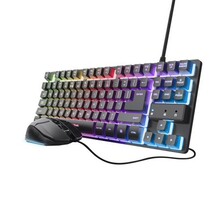 Trust GXT 798 2-in-1 klaviatuuri ja hiire komplekt, must, US