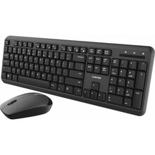 Klaviatuuri ja hiire komplekt Canyon SET-W20, UK/US, must