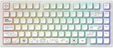 Klaviatuur Dark Project ALU81A Terra Nova, G3MS Moonstone Switch, RU, valge