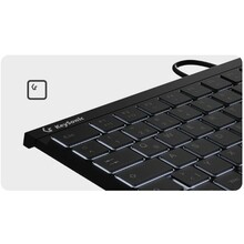 Klaviatuur KeySonic KSK-5011ELC, DE, must