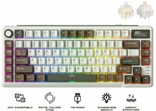 Klaviatuur Royal Kludge L75, RGB, Palm Green, 75 proc., Hot-swap, Creamy switches, US