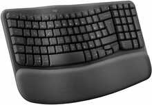 Logitech Wave Keys ergonoomiline klaviatuur, grafiit, 2.4 GHz/Bluetooth, CZE-SKY