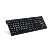 Klaviatuur LogicKeyboard XL-Print, FR, must/valge