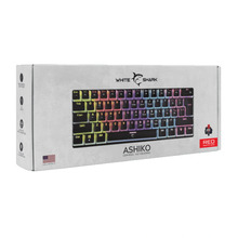 Klaviatuur White Shark Ashiko-2, must/punane