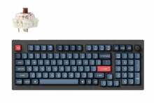 Klaviatuur Keychron V5 Max, 96 proc., Knob, Wireless Tri-Mode, Gateron Jupiter Brown, Carbon, must