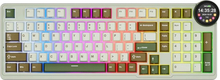 Klaviatuur Royal Kludge N99 Palm, Beige Switch, US, roheline