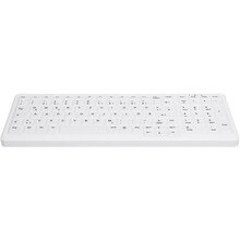 Klaviatuur Cherry AK-C7000, QWERTZ, juhtmevaba, valge