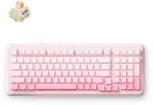MCHOSE K99 V2 traadita mehhaaniline klaviatuur, Icy Creamsicle Switch, 2.4GHz, BT, roosa