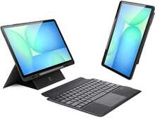 Dux Ducis DK, kokkupandav kate juhtmevaba klaviatuuriga, SAMSUNG Tab S10 FE Plus, must
