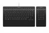 Klaviatuur 3Dconnexion Pro with Numpad, täissuuruses, USB + RF juhtmevaba + Bluetooth, must