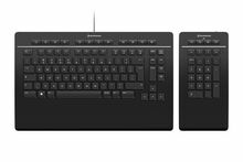 Klaviatuur 3Dconnexion Pro with Numpad, täissuuruses, USB + RF juhtmevaba + Bluetooth, must