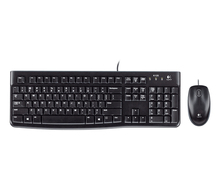 Klaviatuuri ja hiire komplekt Logitech Desktop MK120, USB, must, itaalia
