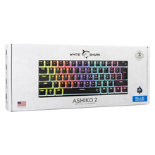Klaviatuur White Shark GK-2202 Ashiko-2, must/sinine, US