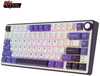 Klaviatuur Royal Kludge RK R75, 75 proc., Silver switches, US, must