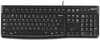 Klaviatuur Logitech K120, juhtmega, USB, AZERTY, must