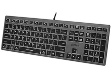Klaviatuur A4Tech FSTYLER FX60H, valge taustvalgustus, must/hall