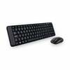 Juhtmevaba klaviatuuri ja hiire komplekt Logitech MK220, EN/RU, must