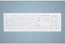 Klaviatuur Cherry AK-C8100FA-UVS-W/GE, Hygiene Desktop, valge